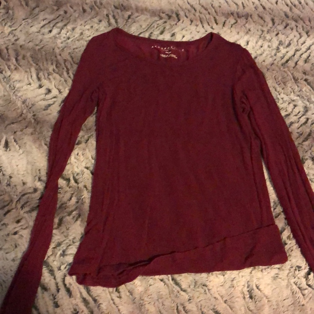 BURGUNDY LONG SLEEVE